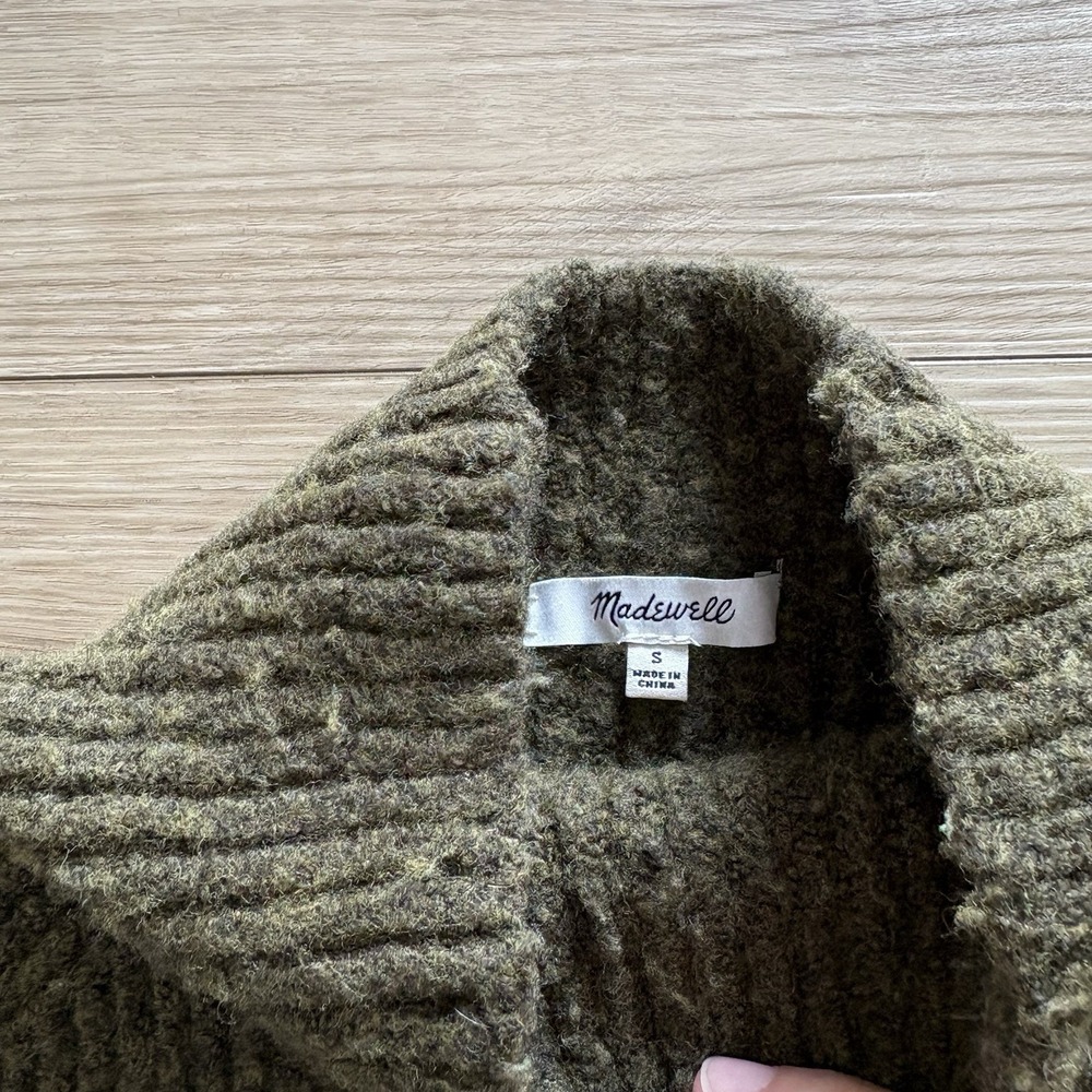 Madewell Women's Northfield Wool Blend Mock Neck Sweater Hunter Green Small - Picture 4 of 5